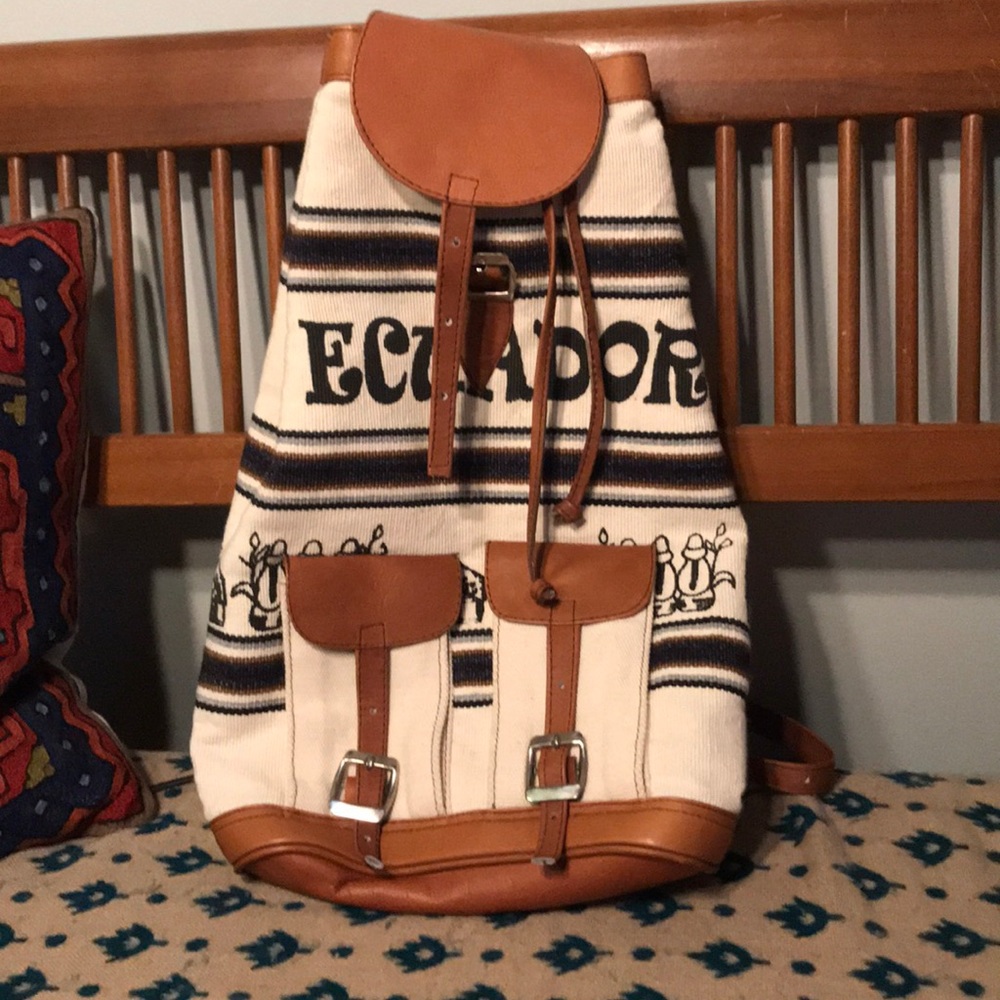Leather & Canvas Ecuador Bag